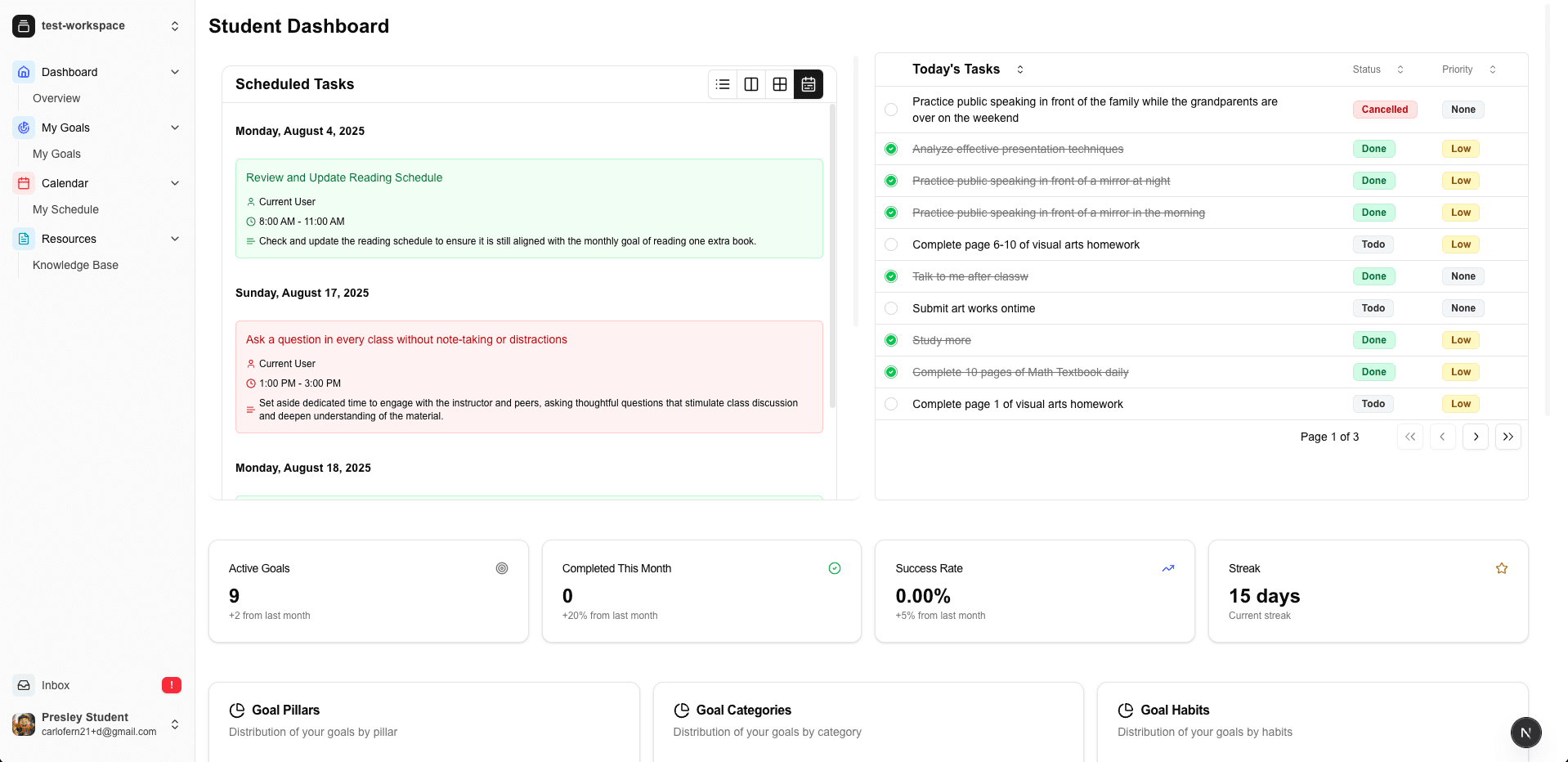 Student Portal Dashboard