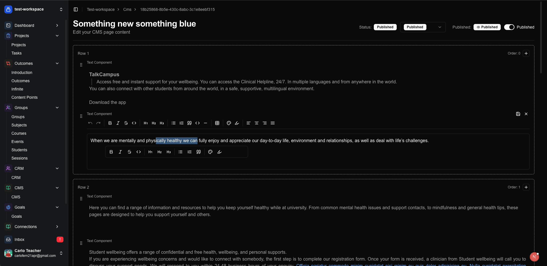 Staff Knowledge Articles